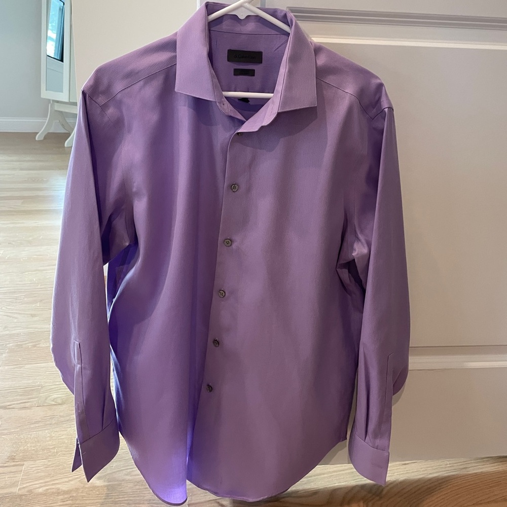 Calvin Klein Men’s Purple Dress Shirt
